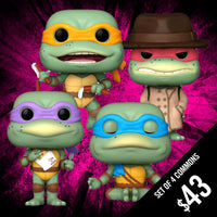 Pre-Order: Funko Pop! Teenage Mutant Ninja Turtles: Set of 4 Commons