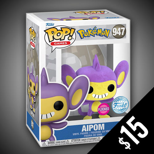 Funko Pop! Games: Pokemon: Aipom #947 Flocked (SE) – Chalice
