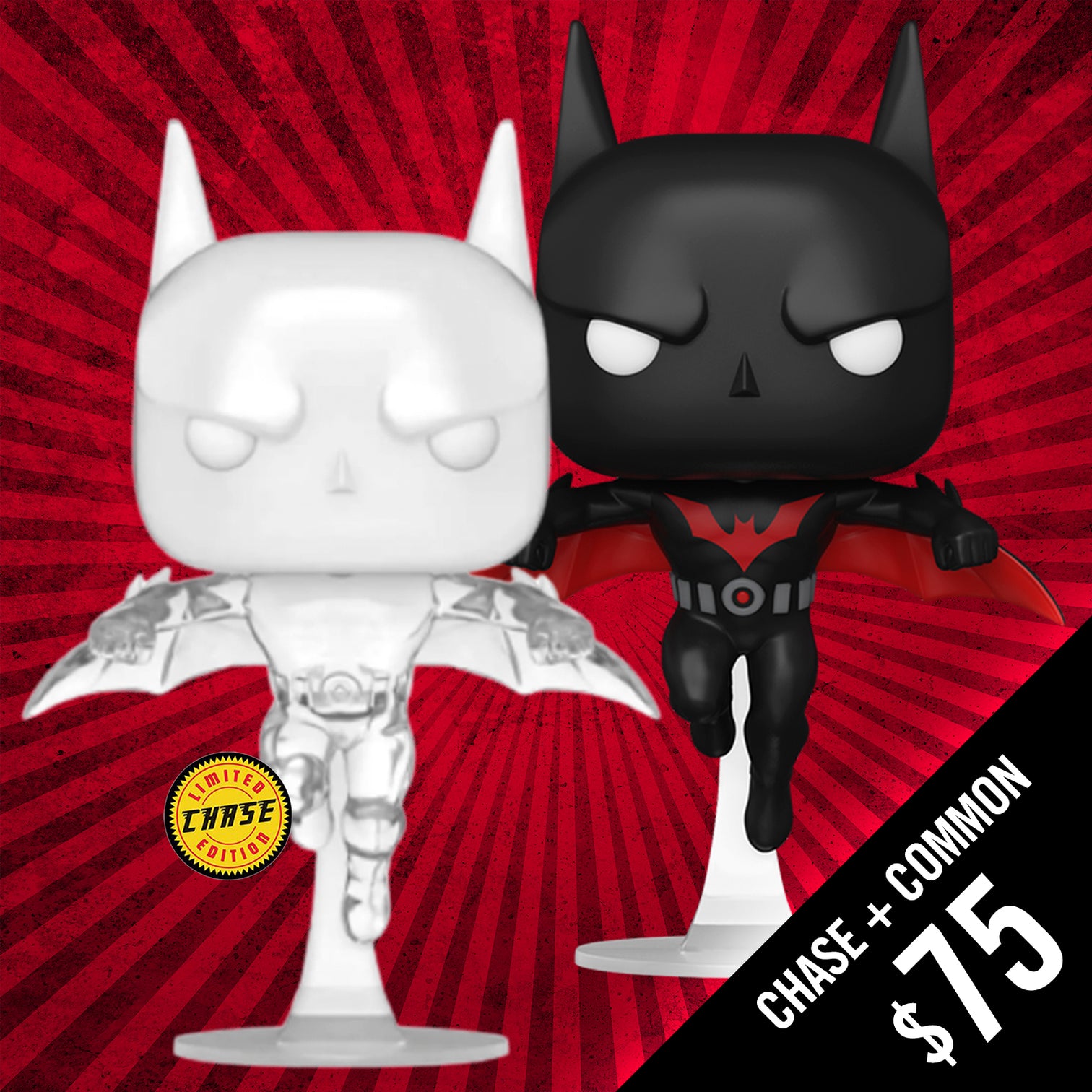 Funko Pop! Heroes: Batman Beyond: Batman #458 (Chase + Common) (SE22 ...