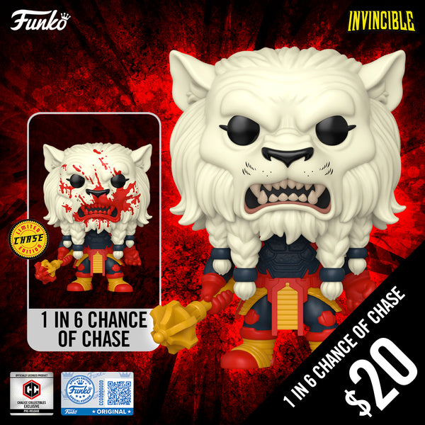 Pre-Order: Funko Pop! Chalice Exclusive: Invincible - Battle Beast #54 (1 in 6 chance of Chase) (PR)
