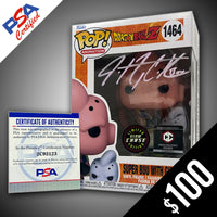 Funko Pop! Dragon Ball Z: Super Buu With Ghost #1464 (CHASE) - SIGNED by Justin Cook (PSA Certified)