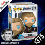 Pre-Order Funko Pop! Marvel: Avengers Endgame: Thor (CHASE) - SIGNED by Chris Hemsworth (With Authentication)