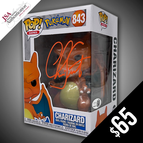 Funko Pop! Pokemon: Charizard #843 - SIGNED by Christopher Corey Smith (JSA Certified)