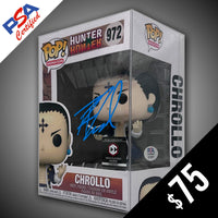 Funko Pop! Hunter X Hunter: Chrollo #972 - SIGNED by Robbie Daymond (PSA Certified)