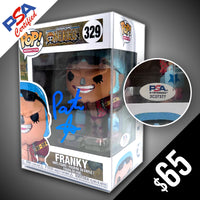 Funko Pop! One piece: Franky #329 - SIGNED by Patrick Seitz (PSA Certified)