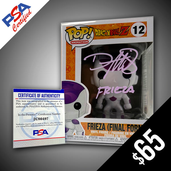 Funko Pop! - Dragon Ball Z: Frieza Final Form #12 SIGNED by Daman Mills (PSA Certified)