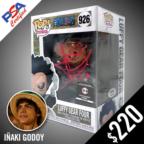 funko pop gear 4 Funko Pop! One Piece: Luffy Gear Four #926- SIGNED by Iñaki Godoy (PSA Authenticated)