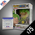 Funko Pop! - One Piece: Zoro Enma #1288 SIGNED by Christopher Sabat (PSA Certified) (Green Signature)