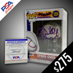 Funko Pop! Marvel: Spider-Man Across The Spiderverse: Spider-Gwen - SIGNED by Hailee Steinfeld (PSA Certified) (Purple/Lavender Signature)