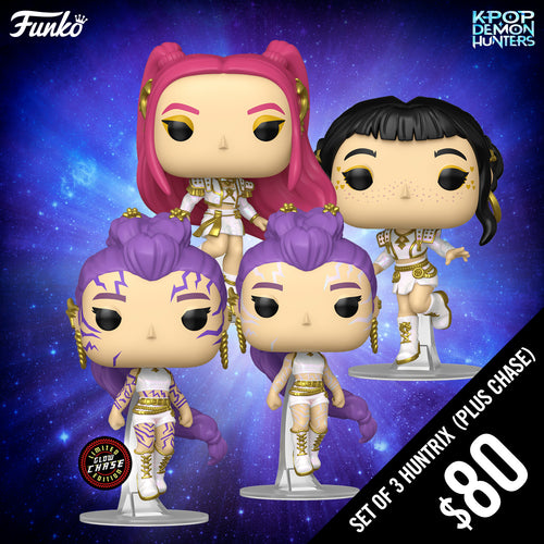 Pre-Order: Funko Pop! KPop Demon Hunter S2: Set of 3 Huntrix (Plus