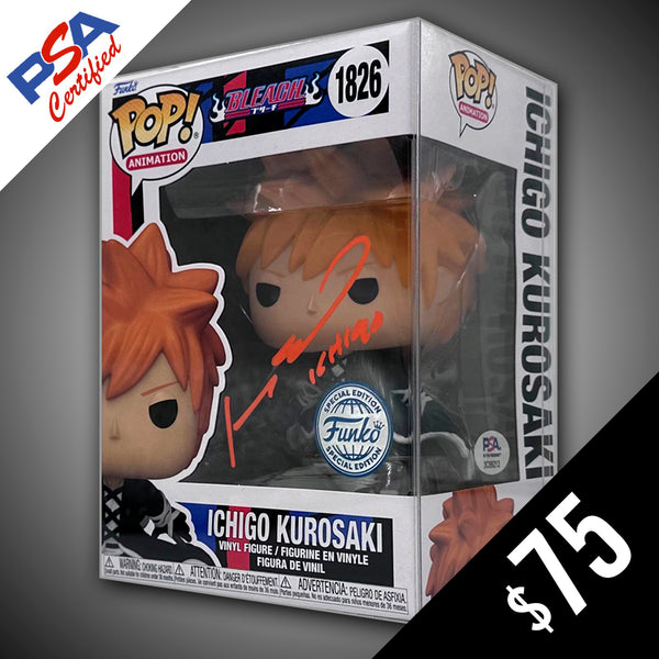 Funko Pop! Bleach: Ichigo #1826 (SE) - SIGNED by Johnny Yong Bosch (PSA Certified)