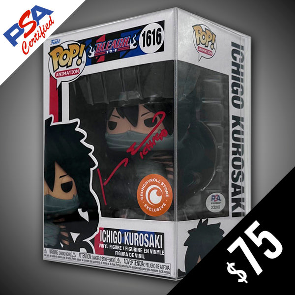 Funko Pop! Bleach: Ichigo #1616 (CR) - SIGNED by Johnny Yong Bosch (PSA Certified)