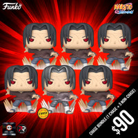 Pre-Order: Funko Pop! Chalice Exclusive: Naruto S14: Itachi Uchiha #1849 (6-Pop Guaranteed Chase Bundle) (PR)