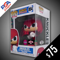 Funko Pop! Sonic The Hedgehog: Knuckles #854- SIGNED by David B. Mitchell (PSA Certified)