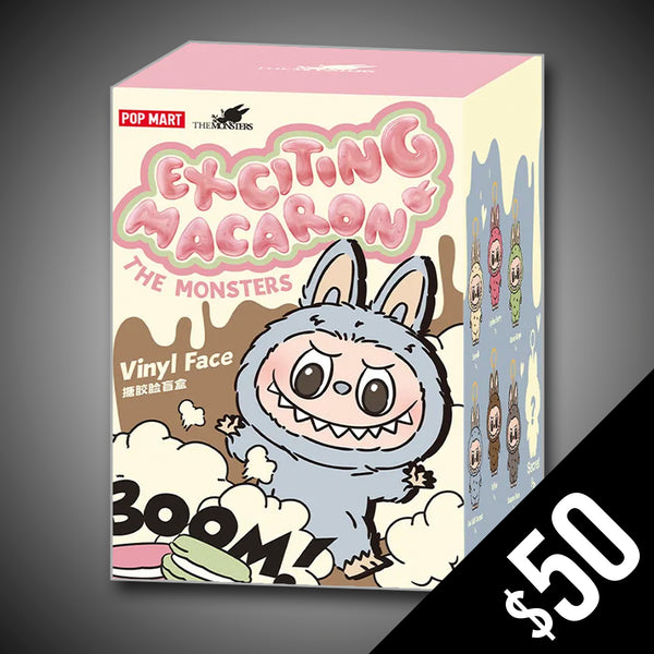 POP MART - LABUBU: The Monsters: Exciting Macaron: One Blind Box (New- Sealed)