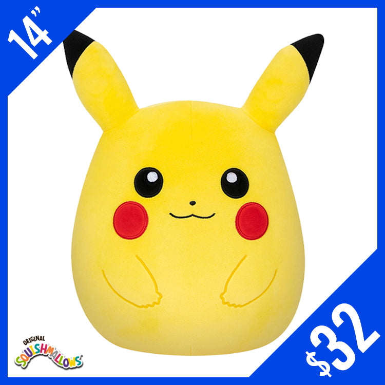 Original Squishmallows! Pokemon: Pikachu 14" – Chalice Collectibles