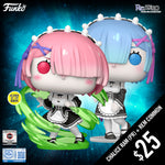 Pre-Order: Funko Pop! Re:Zero S1: Chalice Exclusive Ram + Rem Common