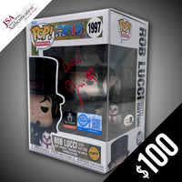 Funko Pop! One Piece: Lucci #1997 (CHASE) - SIGNED by Jason Liebrecht! (JSA Certified)