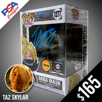 Funko Pop! One Piece: Sanji - Soba Mask (CHASE) #1277- SIGNED by Taz Skylar (PSA Authenticated)
