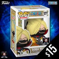 Funko Pop! Chalice Exclusive: One Piece: Soba Mask #1277 (non-chase)