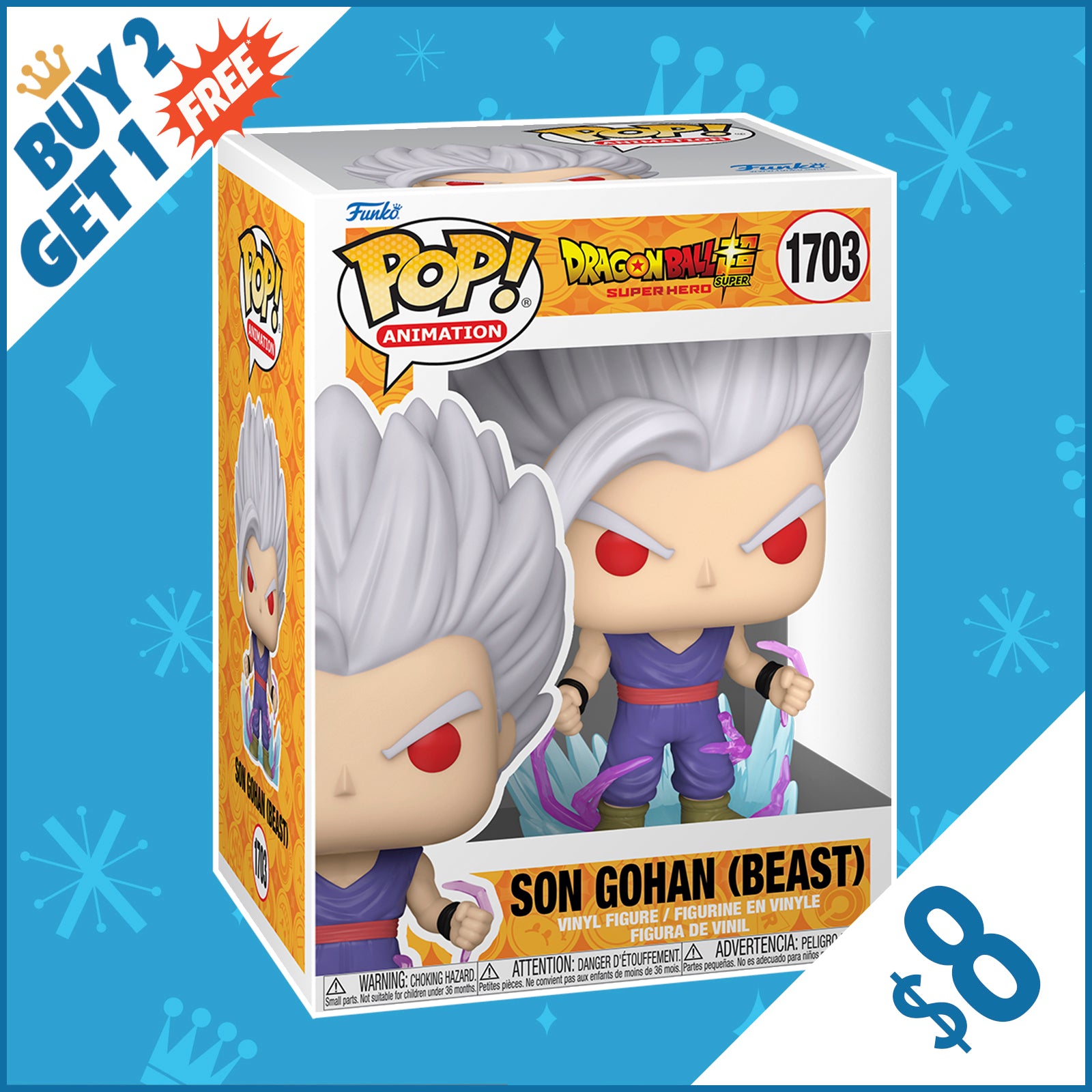 Funko Pop! Dragon Ball Super: Son Gohan (Beast) #1703 (B2G1