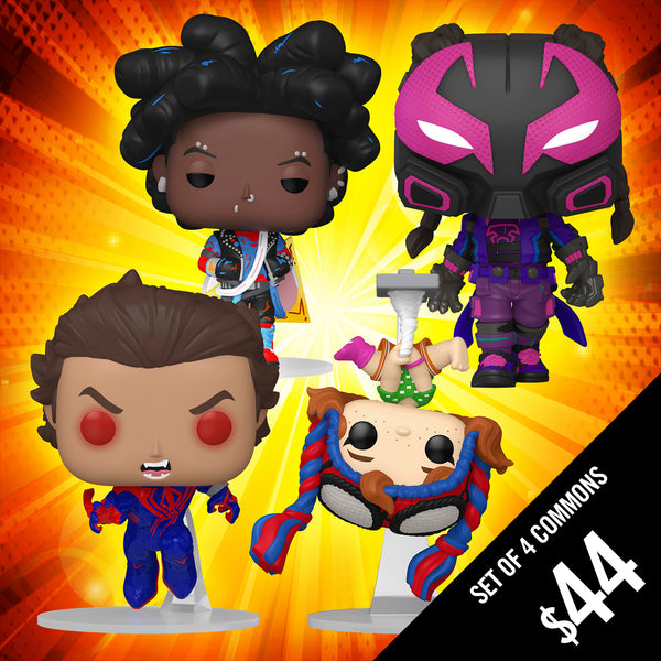 Pre-Order: Funko Pop! Spider-Man ATSV S2: Set of 4 Commons