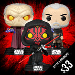 Pre-Order: Funko Pop! Star Wars Darkside: Set of 3 Commons