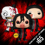 Pre-Order: Funko Pop! Terrifier: Art & Saw: Jigsaw (Chase + Common)