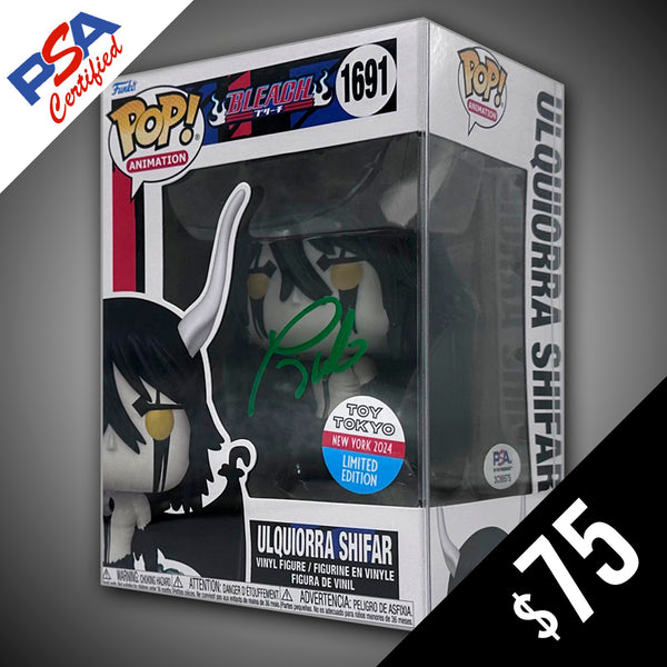 Funko Pop! Bleach: Ulquiorra Shifar #1691 (Toy Tokyo) - SIGNED by Tony Oliver (PSA Certified)