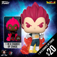 Pre-Order: Funko Pop! Chalice Exclusive: DBSB: Super Saiyan God Vegeta #1868 (1 in 6 chance of Chase) (PR)