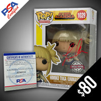 Funko Pop! My Hero Academia: Himiko Toga (Unmasked) SIGNED by Leah Clark (PSA Certified)