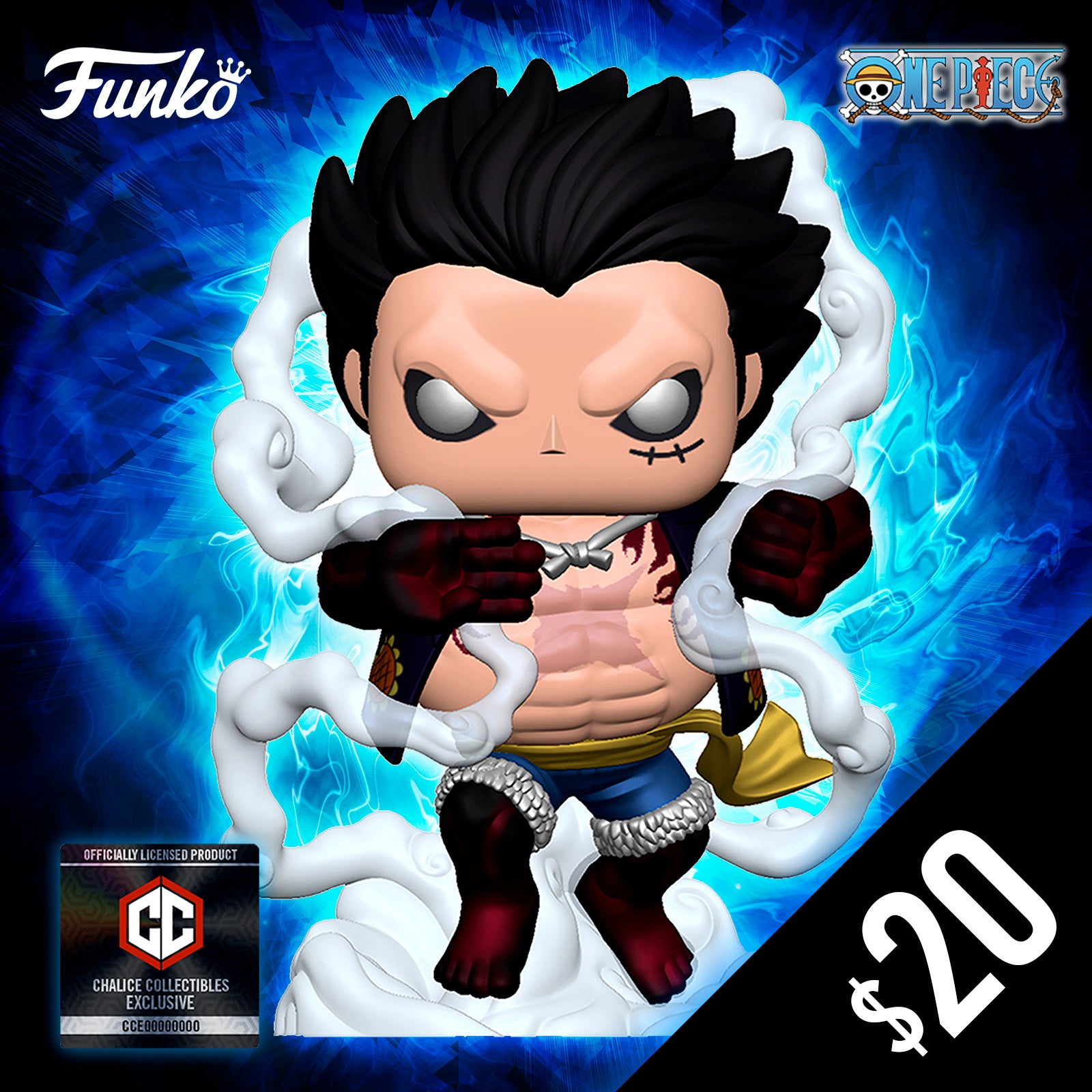 Funko Pop! Chalice Collectibles Exclusive: One Piece - Luffy (Gear 4th