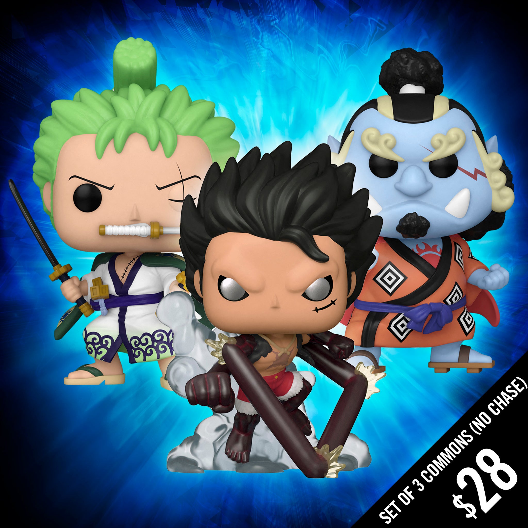 PreOrder Funko Pop! One Piece Set of 3 Commons (no Chase) Chalice
