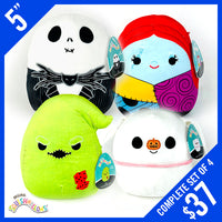 Original Squishmallows! The Nightmare Before Christmas (Set of 4) 5"