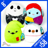 Original Squishmallows! The Nightmare Before Christmas (Set of 4) 8"