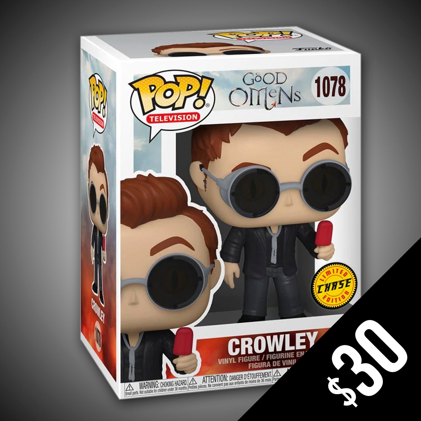Pop Good Omens Aziraphale and Crowley with Wings Vinyl
