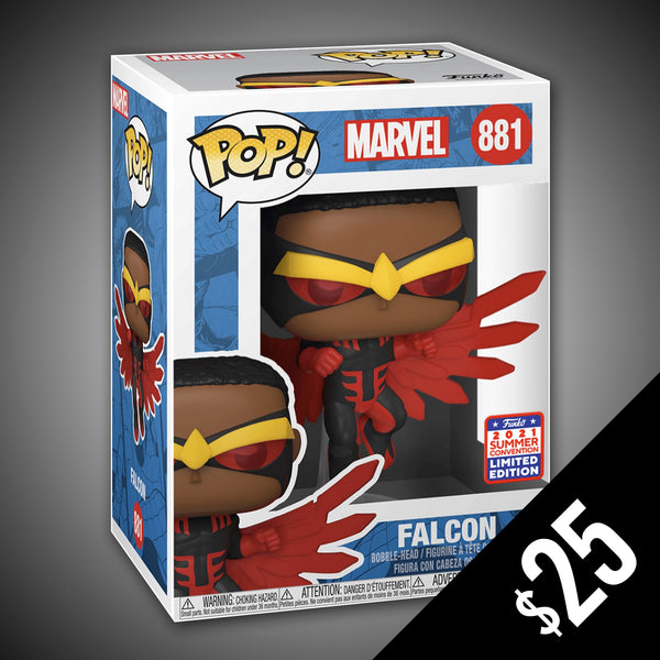 Funko Pop! Marvel: Falcon #881 (2021 Summer Convention Shared Sticker)