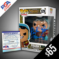 Funko Pop! One Piece: Franky - SIGNED by Patrick Seitz (PSA Certified)