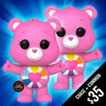 Funko Pop! Care Bears 40th: Hopeful Heart Bear #1204 (Chase + Common)
