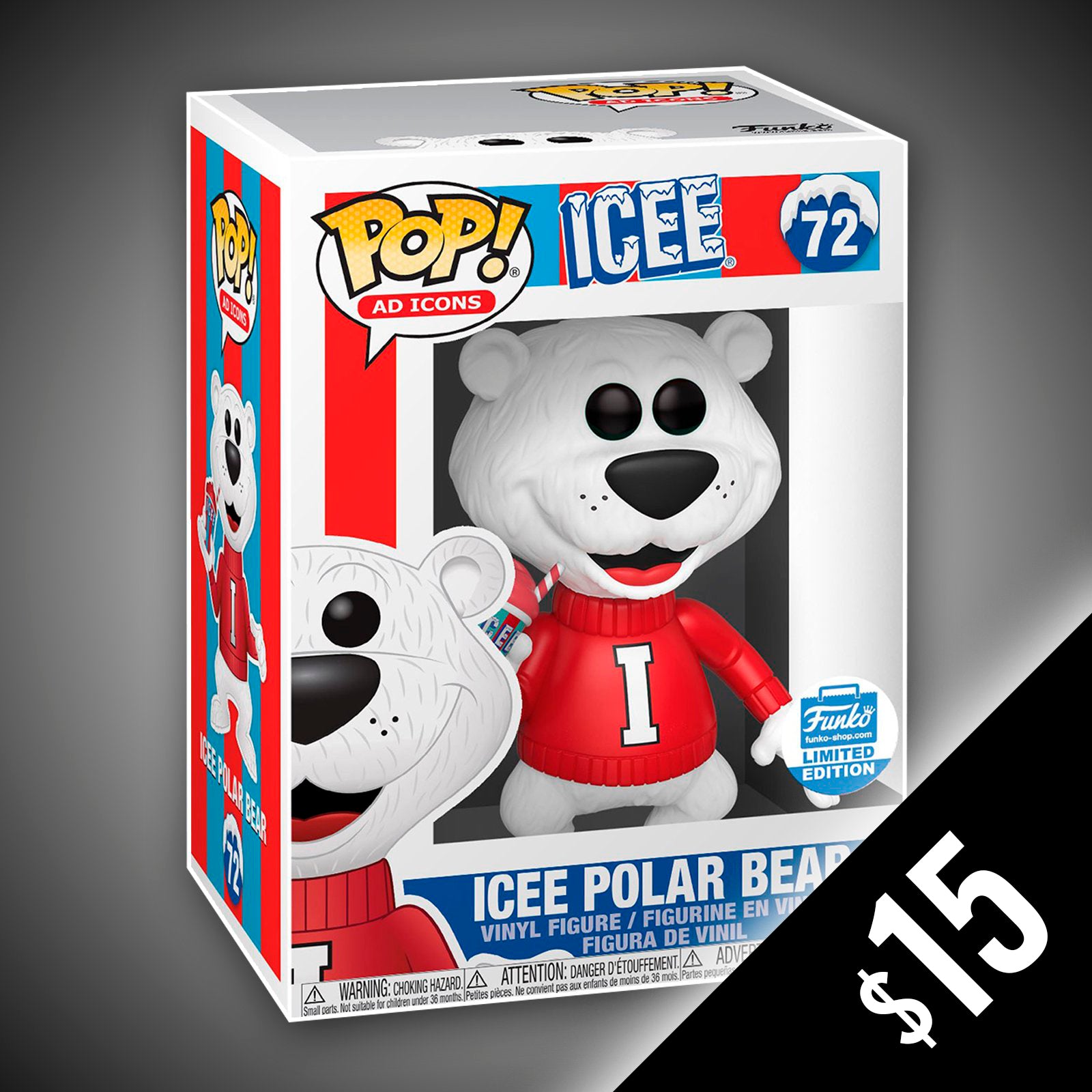 FUNKO POP アイシー ポーラー　ベア Amazon.com: Pop! Ad Icons ICEE Polar Bear Bundle Exclusive