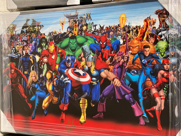 Marvel Verse Canvas. Signed by Stan Lee