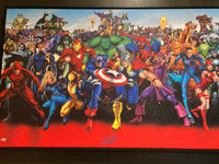 Marvel Verse Large Canvas. Signed by Stan Lee
