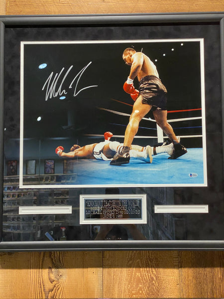 Signed Mike Tyson Frame
