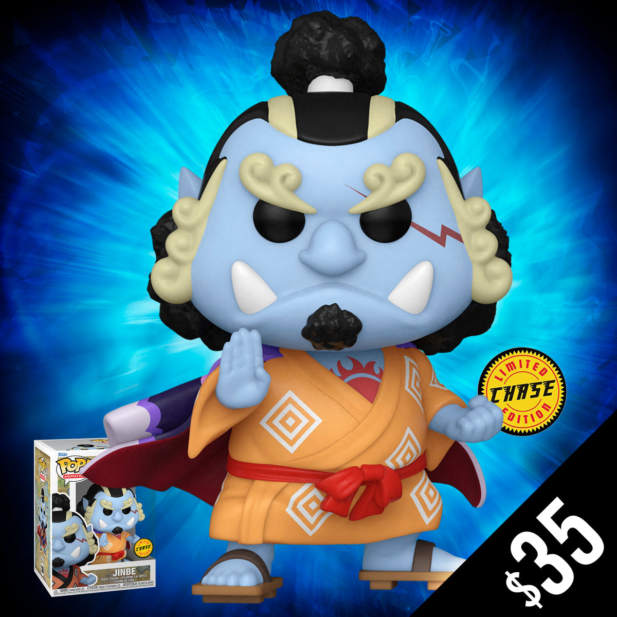 Pre-Order: Funko Pop! One Piece: Jinbe (CHASE) #1265 – Chalice Collectibles