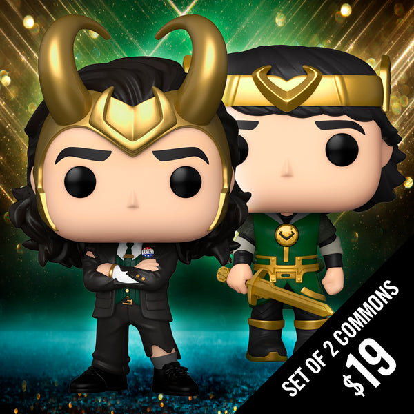 Pre-Order: Funko Pop! Marvel: Loki (Set of 2 Commons)