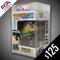 Funko Pop! Naruto: Rock Lee SIGNED by Brian Donovan (PSA Certified Auto)
