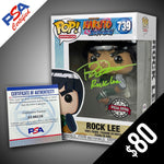Funko Pop! Naruto: Rock Lee SIGNED by Brian Donovan (PSA Certified)
