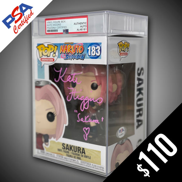 Funko Pop! Naruto Sakura SIGNED by Kate Higgins (PSA Certified