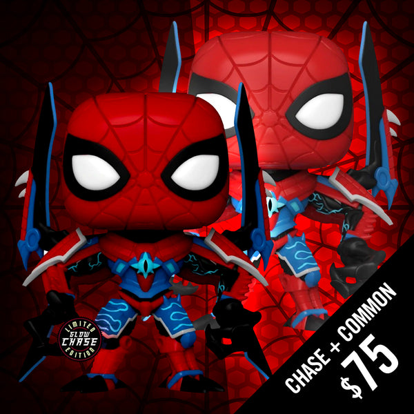 Funko Pop! Mech Strike Monster Hunters Spider-Man #997 (Chase+Common)