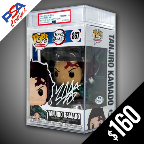 Zach Aguilar popular Tanjiro Kamado Autograph Funko Pop PSA Encapsulated Demon Slayer